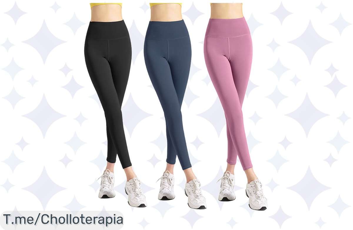 Chollazo: 3 Leggings de Yoga Tirados de Precio – ¡Corre que Vuelan!