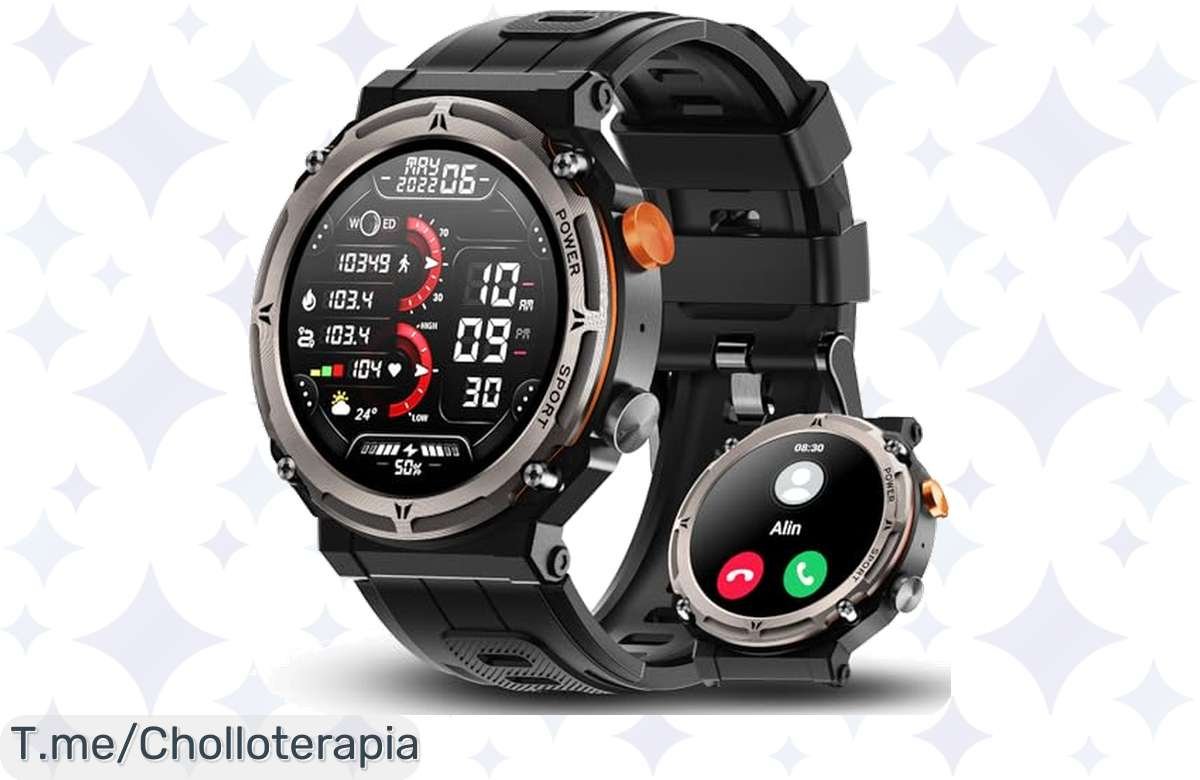 Consigue YA el reloj inteligente hombre con 100 deportes, ¡mejora tu rendimiento hoy!