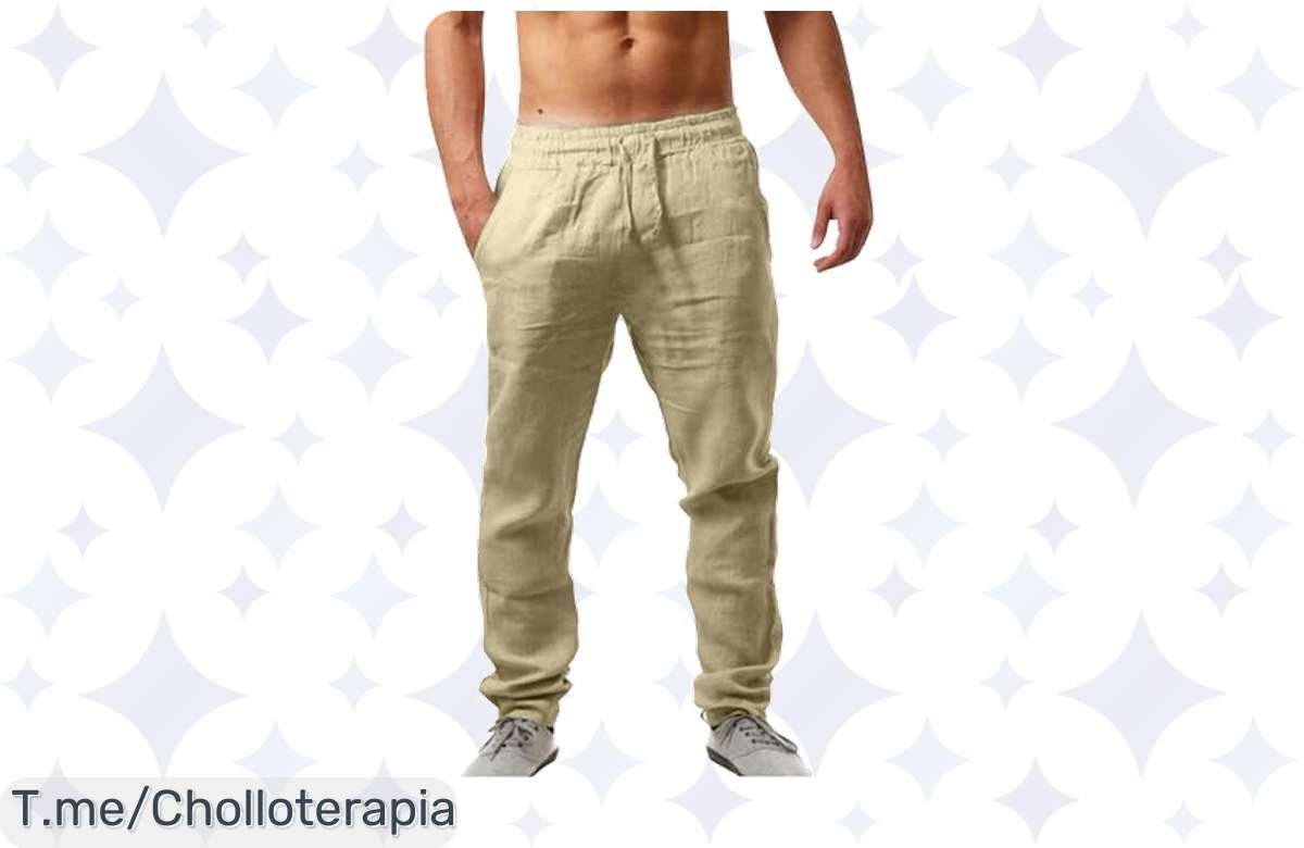 Descuento del 46% en Pantalones de Lino para Hombre: ¡Compra ya con este código único!