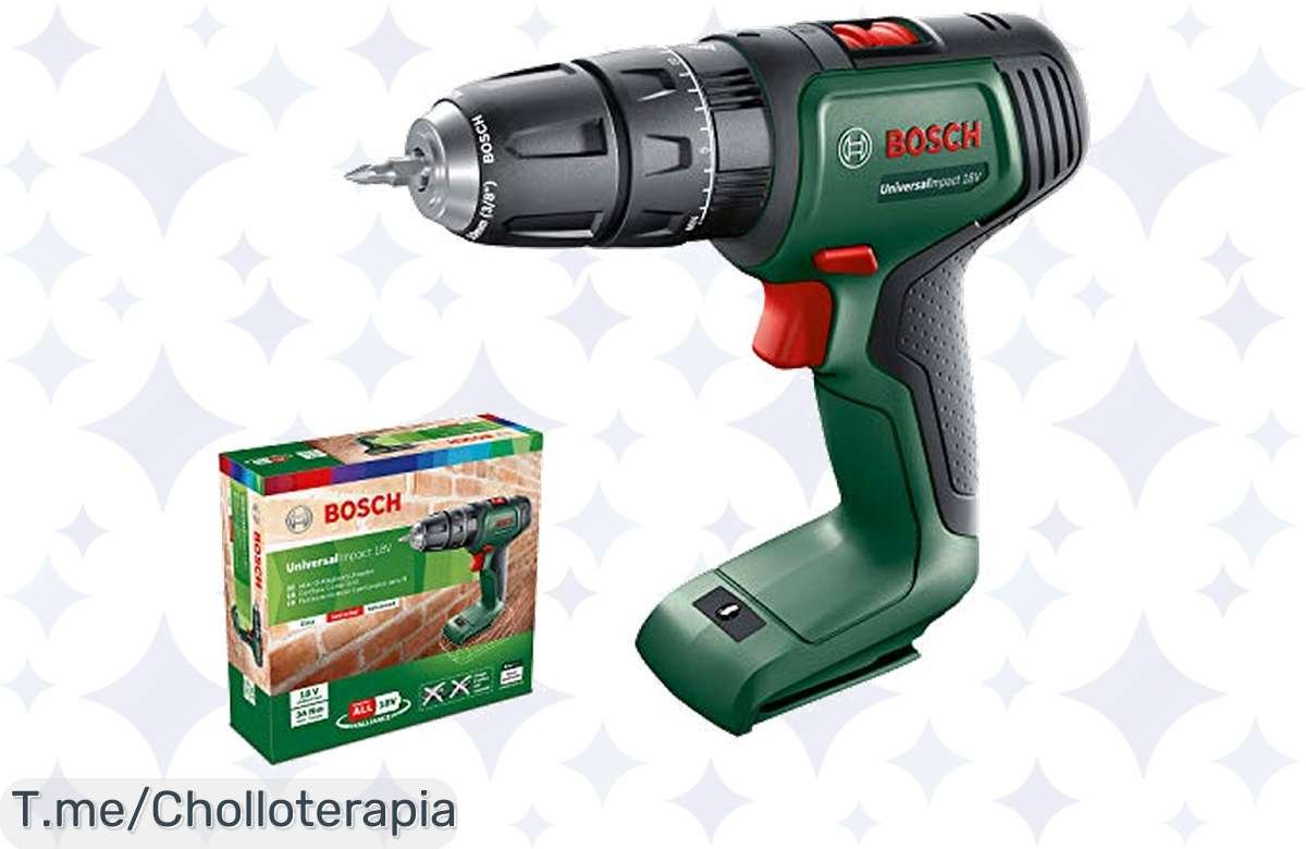 Increíble oferta: Martillo taladrador Bosch 18 V sin batería a precio de locura ¡No te lo pierdas!