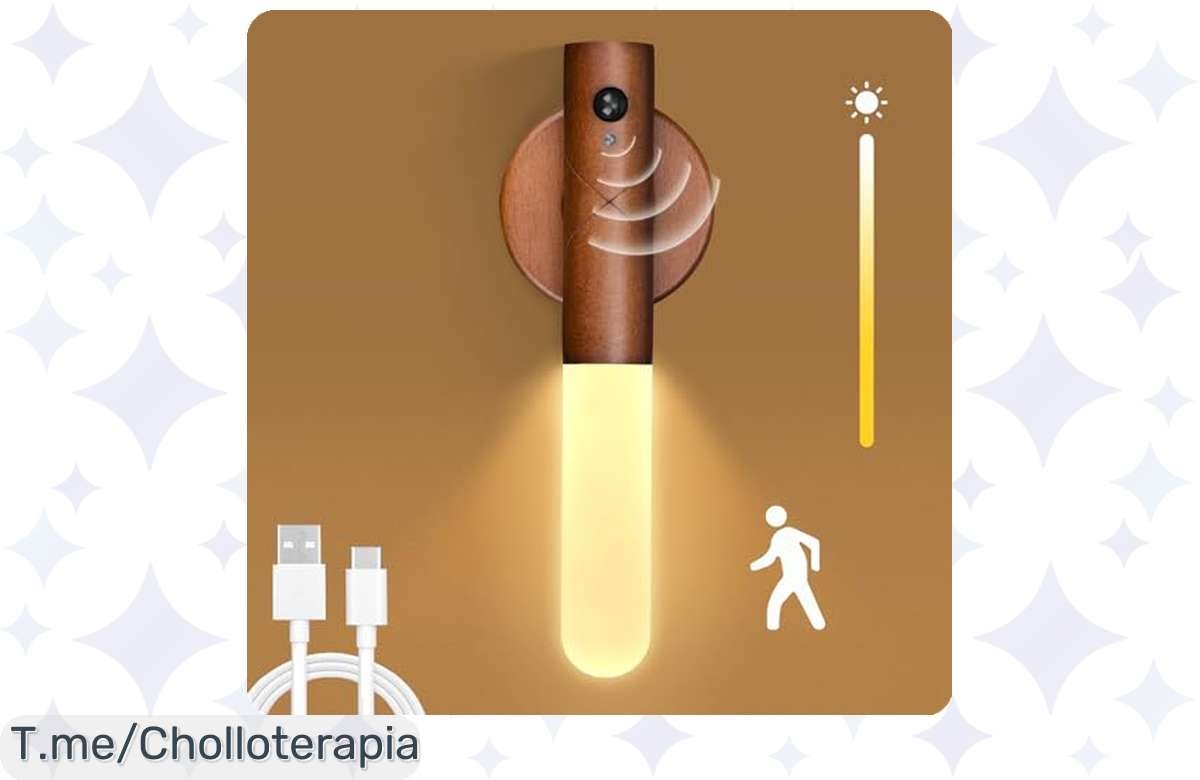 Lámpara de Pared con Sensor: ¡Precio de Locura y Luz Nocturna de 3 Tonos! ¡Corre que Vuelan!