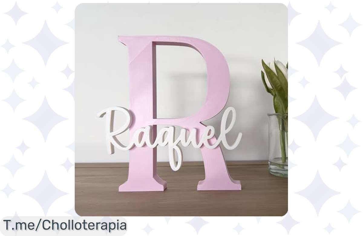 Letras decorativas personalizadas y eco-friendly a precios de ganga, ¡decora ya!