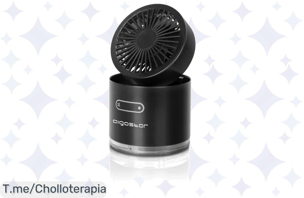 Mini Ventilador Aigostar Fairy: Frescura y Color a Precio de Locura ¡No te lo Pierdas!