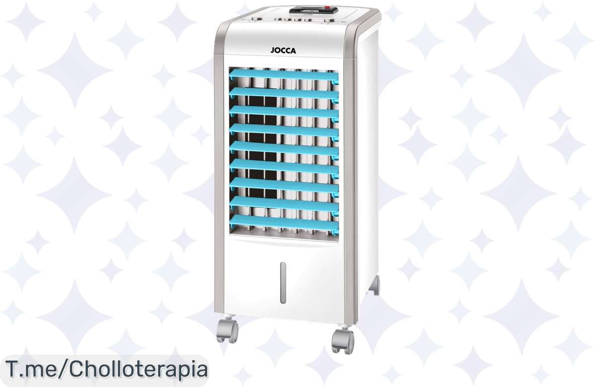 No te pierdas el ventilador enfriador Jocca: 3 velocidades, humidificador y anti-mosquitos a precio de ganga!