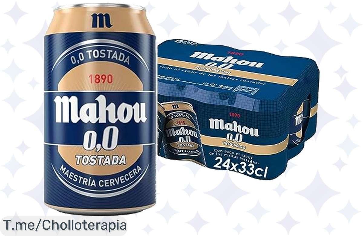 No te pierdas la Mahou 0,0 Tostada: Sabor auténtico y sin remordimientos