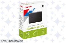 Oferta loca: Disco Duro Externo Toshiba Canvio Basics 2022 tirado de precio, ¡1TB, 2TB o 4TB, tú decides y no te lo pierdas!