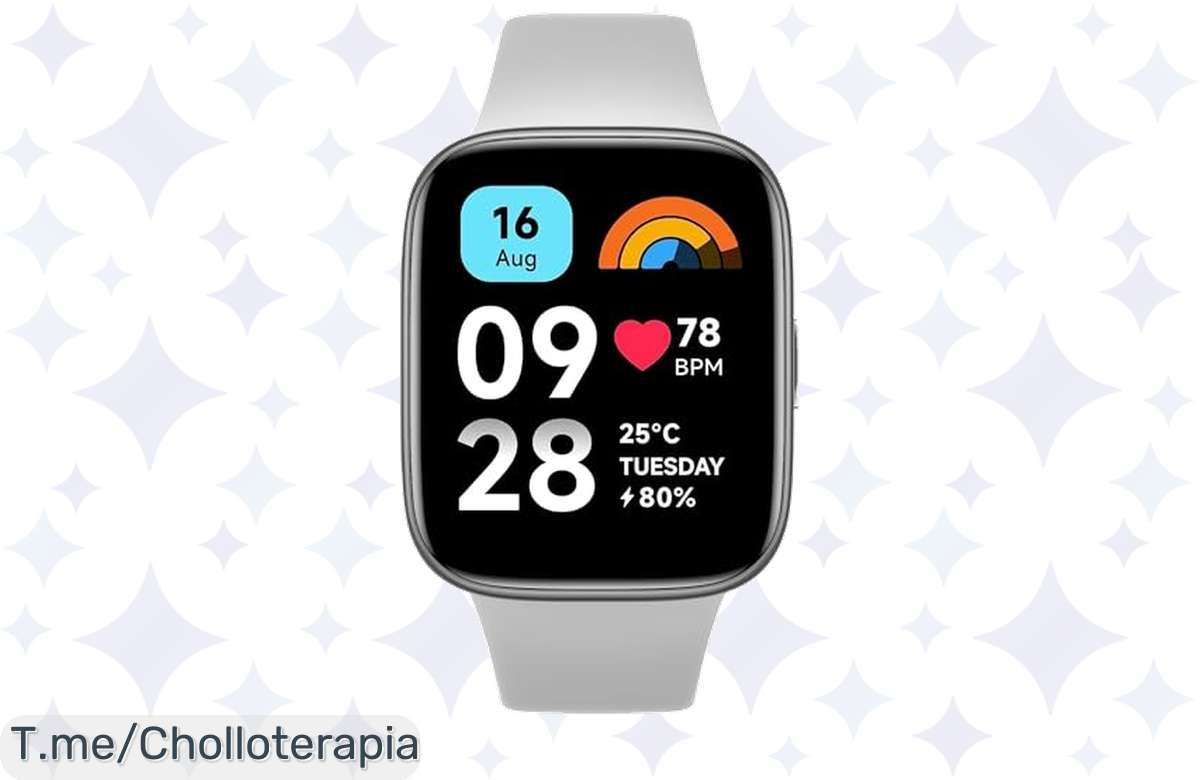 Oferta loca: Xiaomi Redmi Watch 3 Active con 12 días de batería y 100 modos deportivos, ¡a precio de ganga!