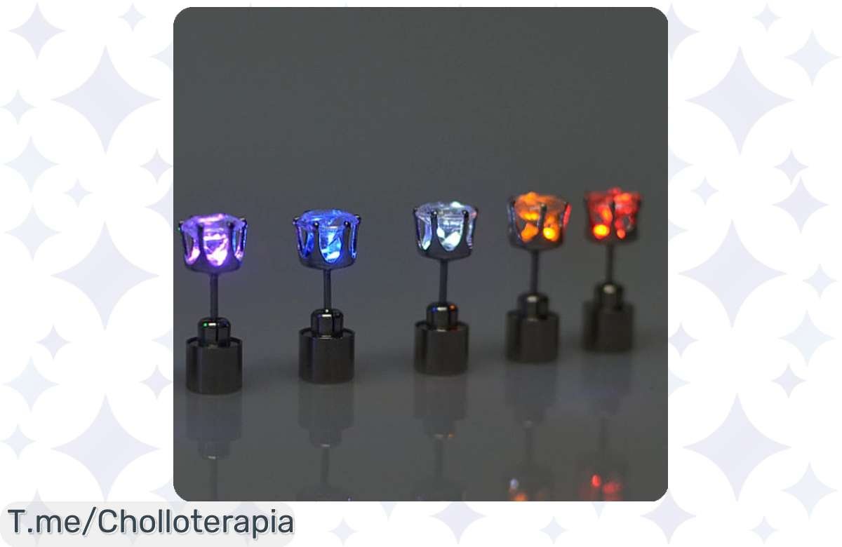 Pendientes LED de lujo a precio de ganga, deslumbra sin gastar un dineral