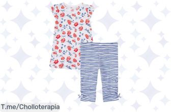 Pijama infantil veraniego con leggings: ¡Chollo irresistible a precio de risa! Corre y viste a tus peques con estilo