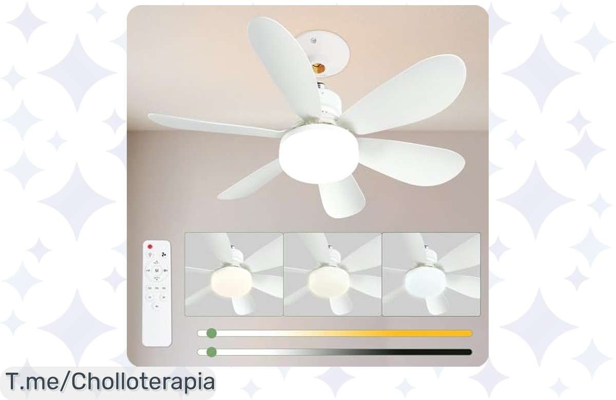 Refresca tu dormitorio al mejor precio con este ventilador de techo silentioso ¡No te lo pierdas!