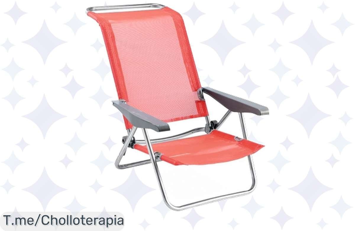 Silla Playera Cama Roja Carrefour: ¡Oferta que vuela, agárrala ya!