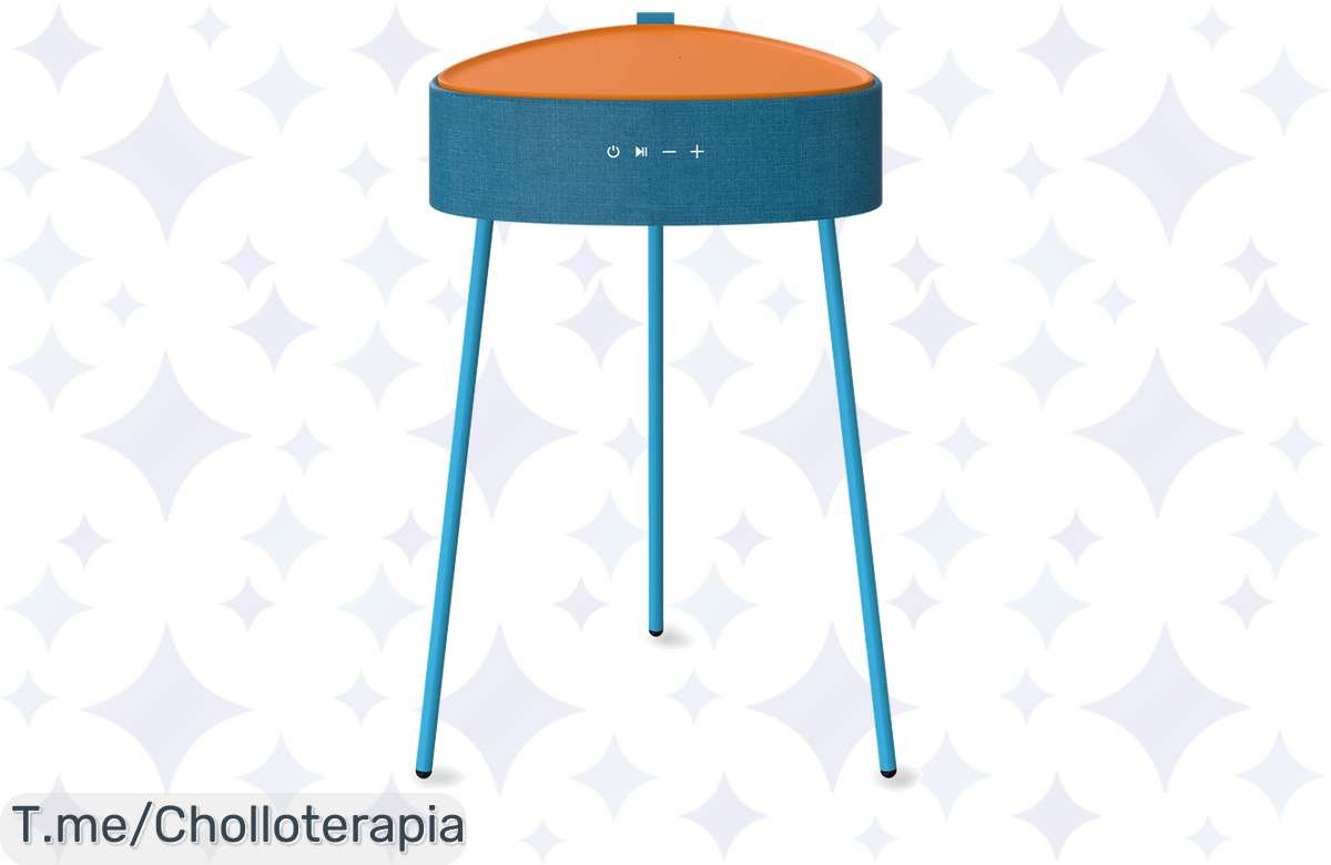 Súper oferta: Mesa auxiliar altavoz con carga inalámbrica ¡Ideal para tu hogar!