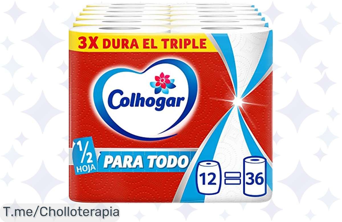 ¡Ahorra a lo grande! Colhogar Rollos de Cocina: 12+24 Gratis, Resistencia Total ¡Solo Hoy!