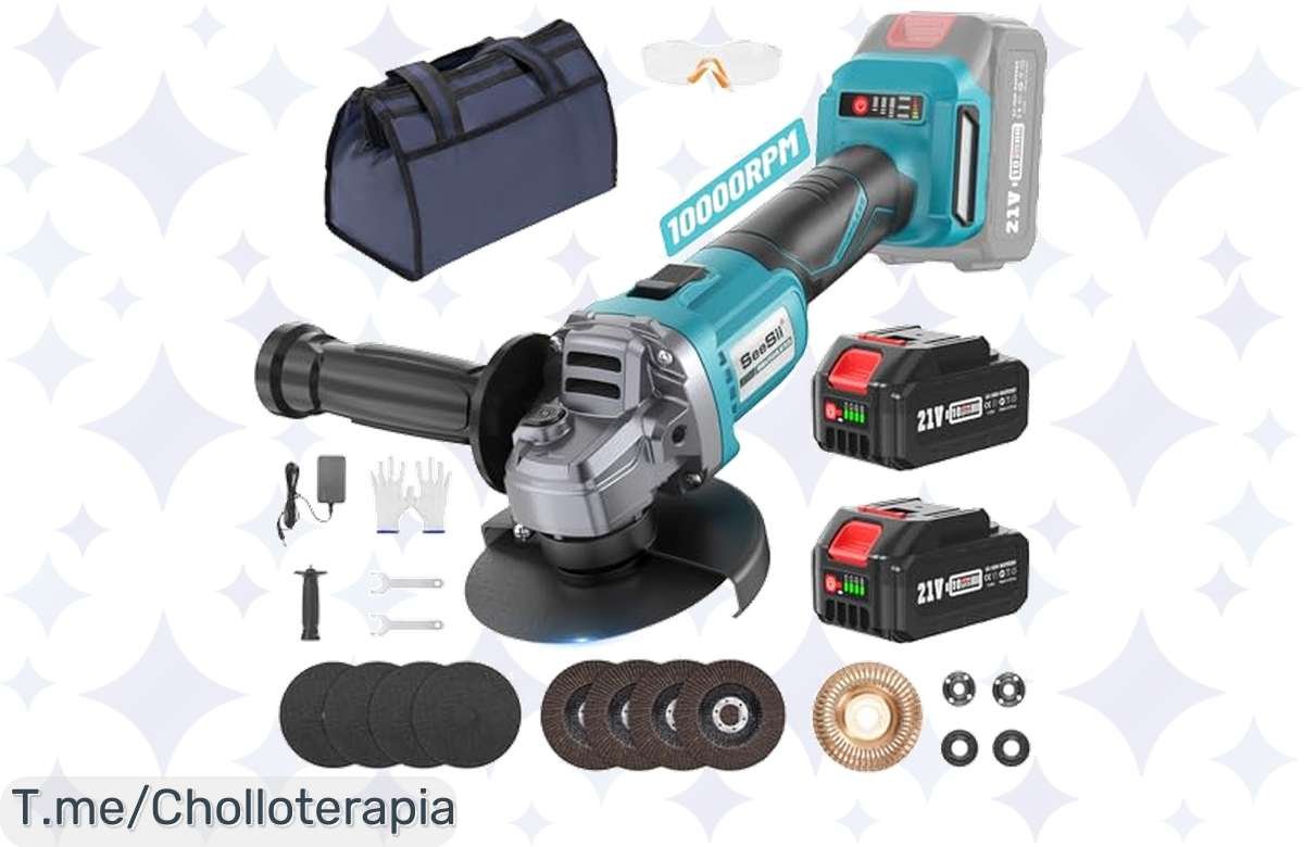 ¡Amoladora angular inalámbrica al 46% menos! ¡Compra y optimiza tu trabajo!