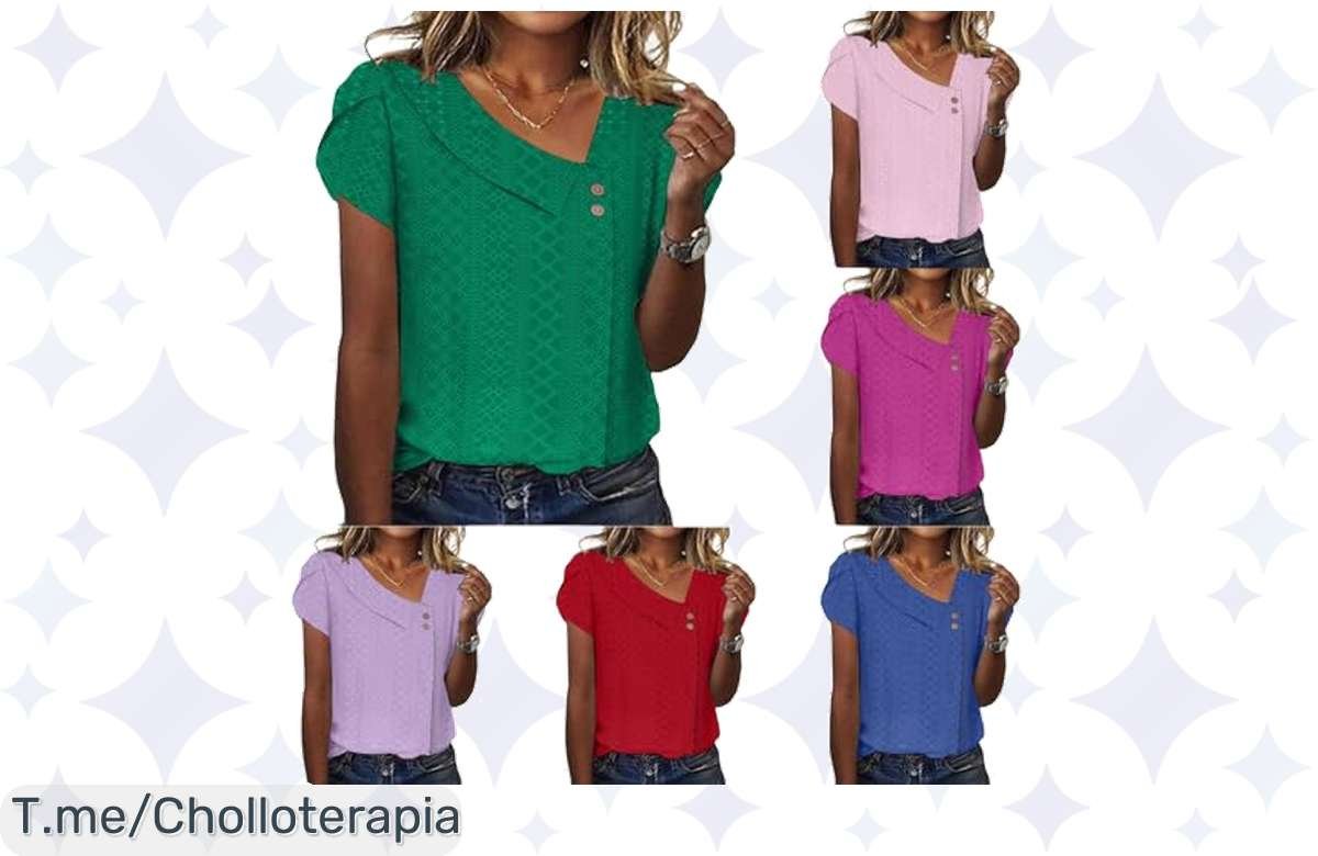 ¡Aprovecha! Camiseta de verano elegante al 50% solo con cupón, ¡corre!