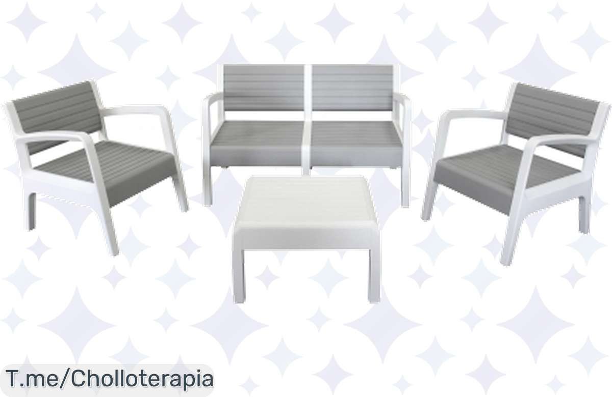 ¡Aprovecha! Conjunto de Jardín con Mesa, Sillas y Sofá a Precio de Locura
