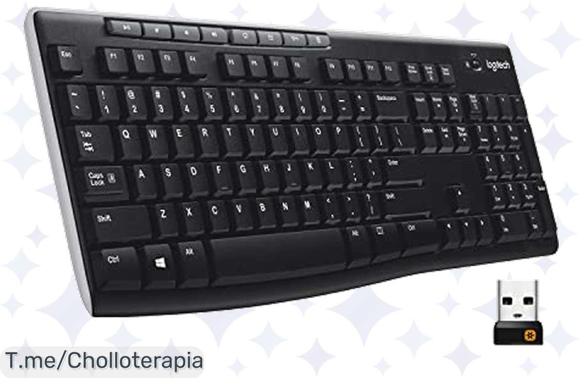 ¡Aprovecha el Logitech K270: Batería de 2 años y ultrarresistente!