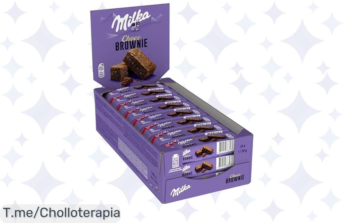 ¡Aprovecha el descuentazo! Milka Choco Brownie, 24 joyitas de chocolate a precio de locura, oferta exclusiva!