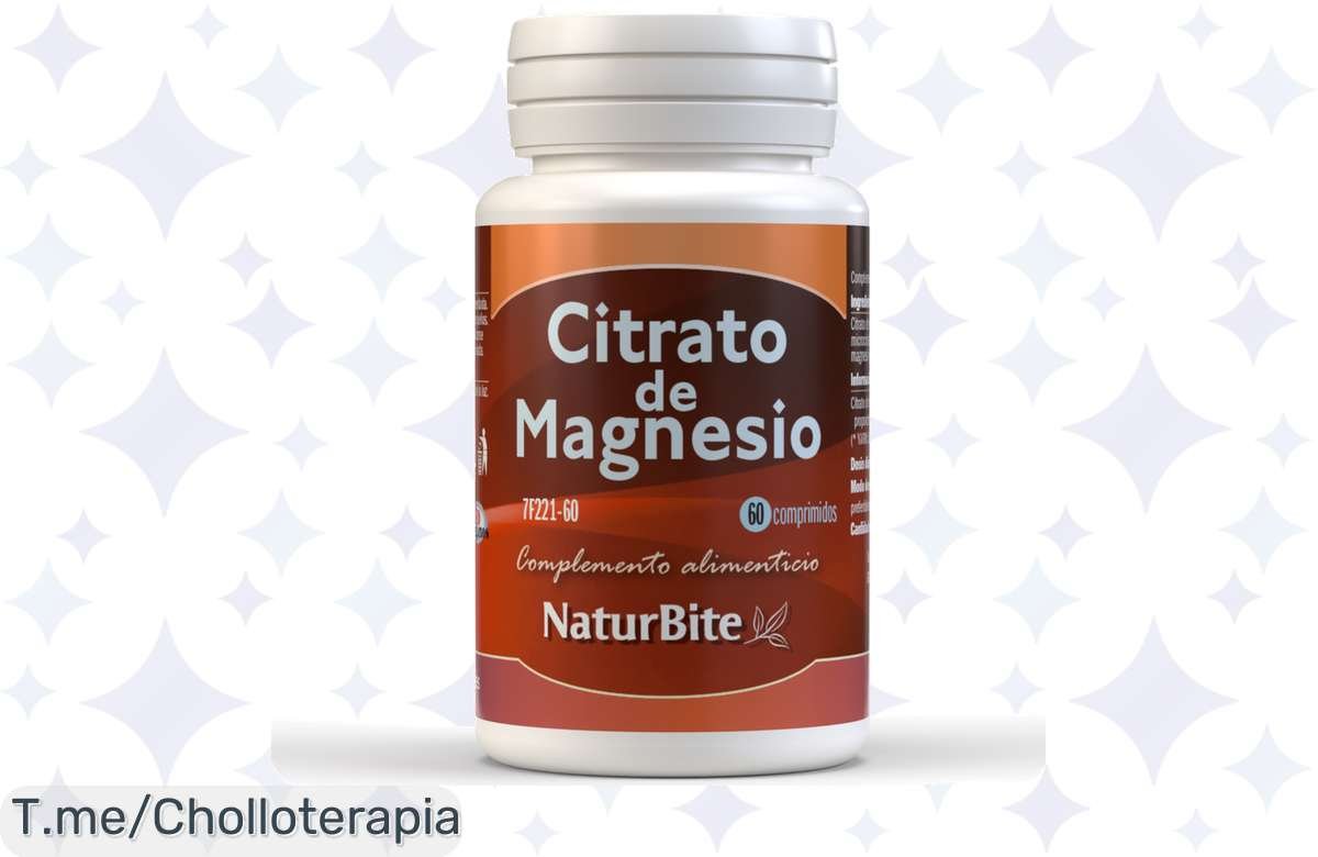 ¡Aprovecha la ganga! NaturBite Citrato de Magnesio baratísimo, olvídate de los calambres y vive al máximo