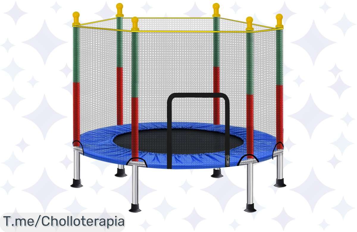 ¡Aprovecha la oferta y sorprende con el trampolín portátil ALLINLIFE de 120cm!