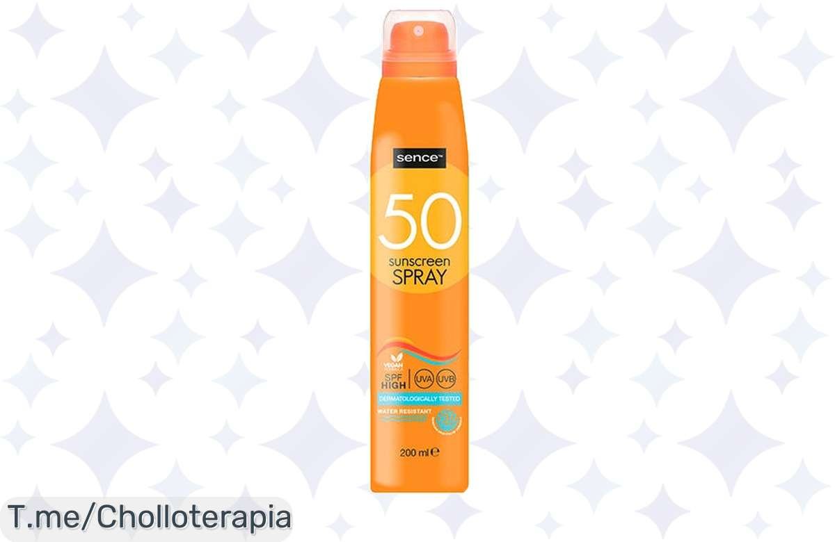 ¡Aprovecha y protege tu piel: Spray Solar SPF 50 Sence Beauty en súper oferta!