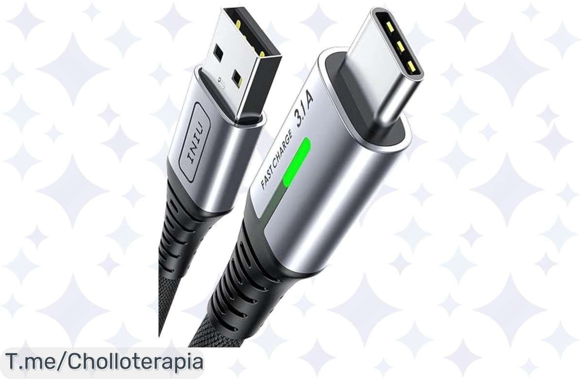 ¡Aprovecha ya! Cable USB 2m Carga Rápida – ¡Imperdible!