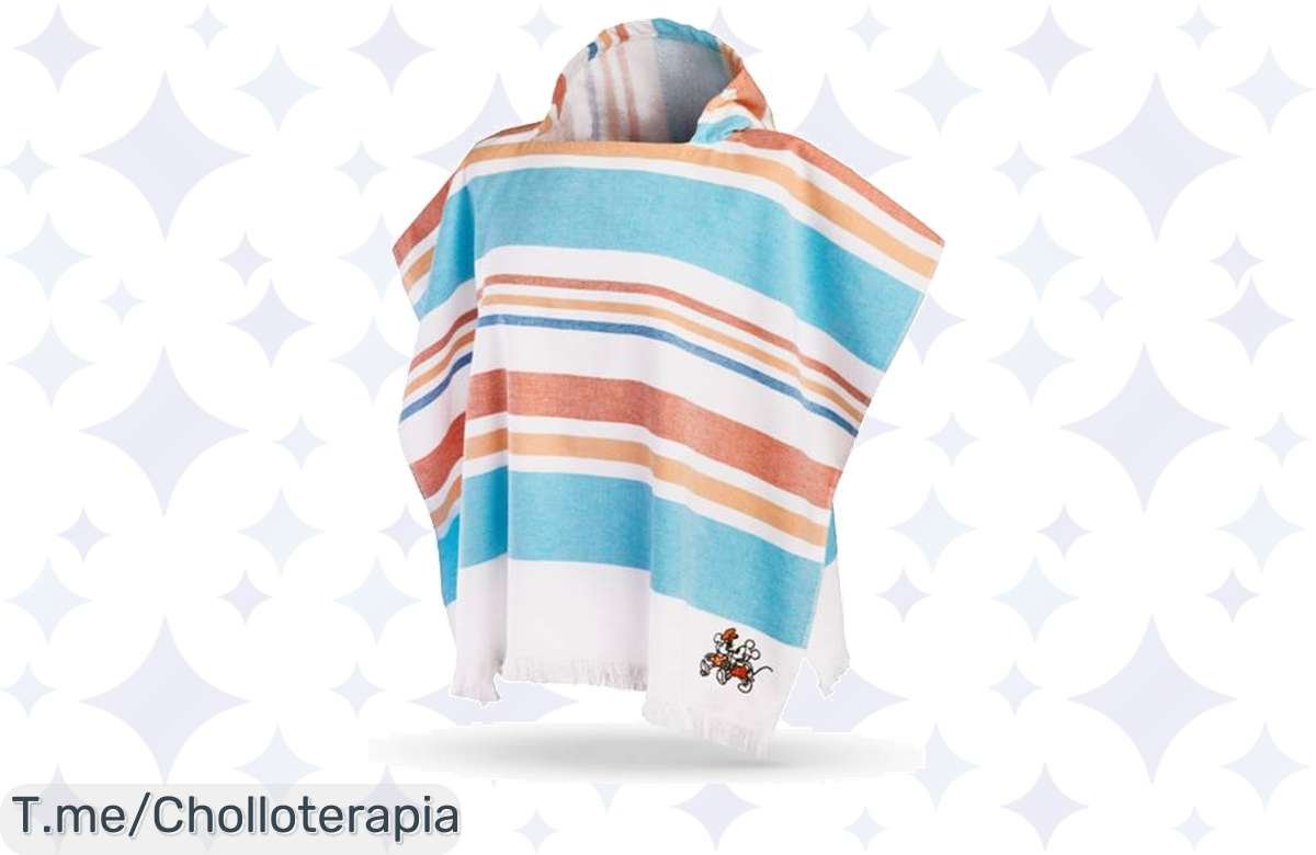 ¡Aprovecha ya! Poncho Disney Mickey Mouse a precio de locura