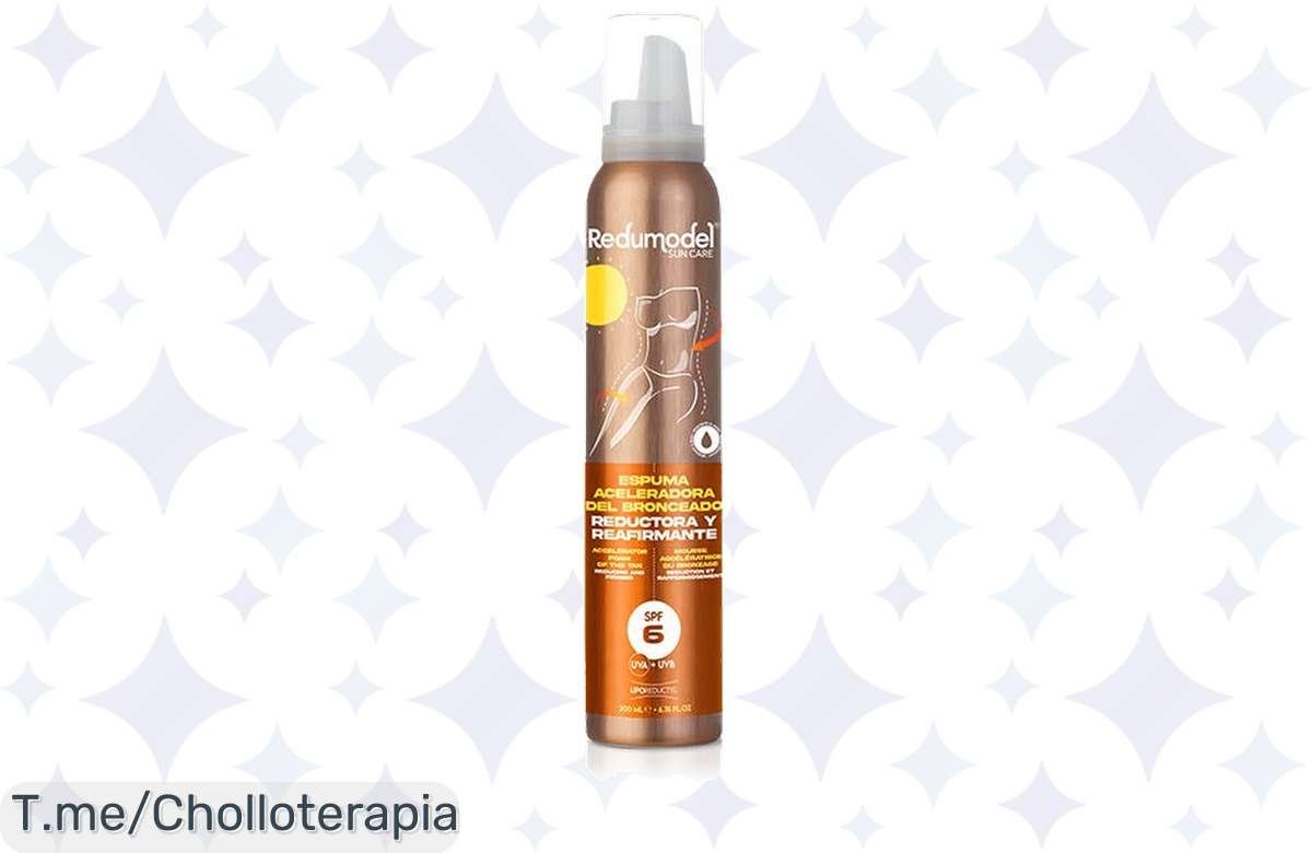 ¡Broncéate rápido y fácil con nuestra espuma Redumodel!