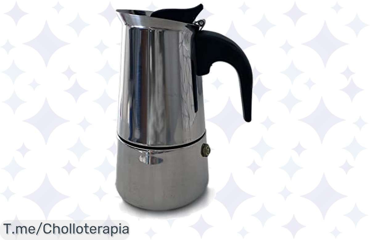 ¡Cafetera de 6 Tazas en Acero Inoxidable a Precio de Risa!