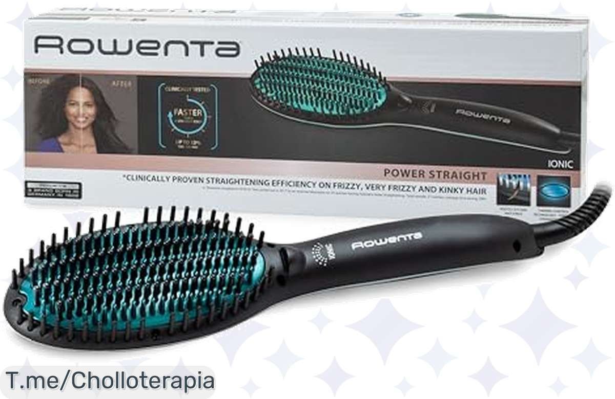 ¡Cambia tu look en minutos con el cepillo alisador Rowenta a precio de locura!