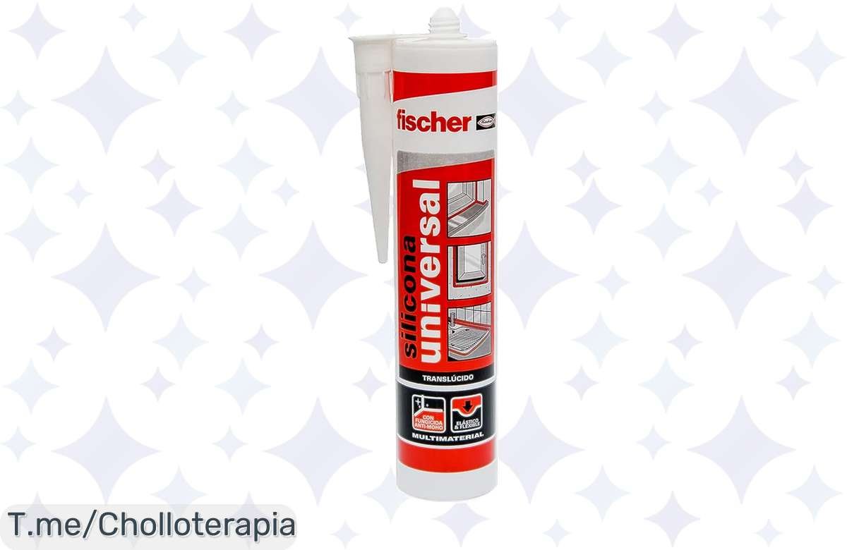 ¡Chollazo del mes! Silicona Acética Negra Fischer: máxima protección y secado en tiempo récord. ¡No lo dejes escapar!