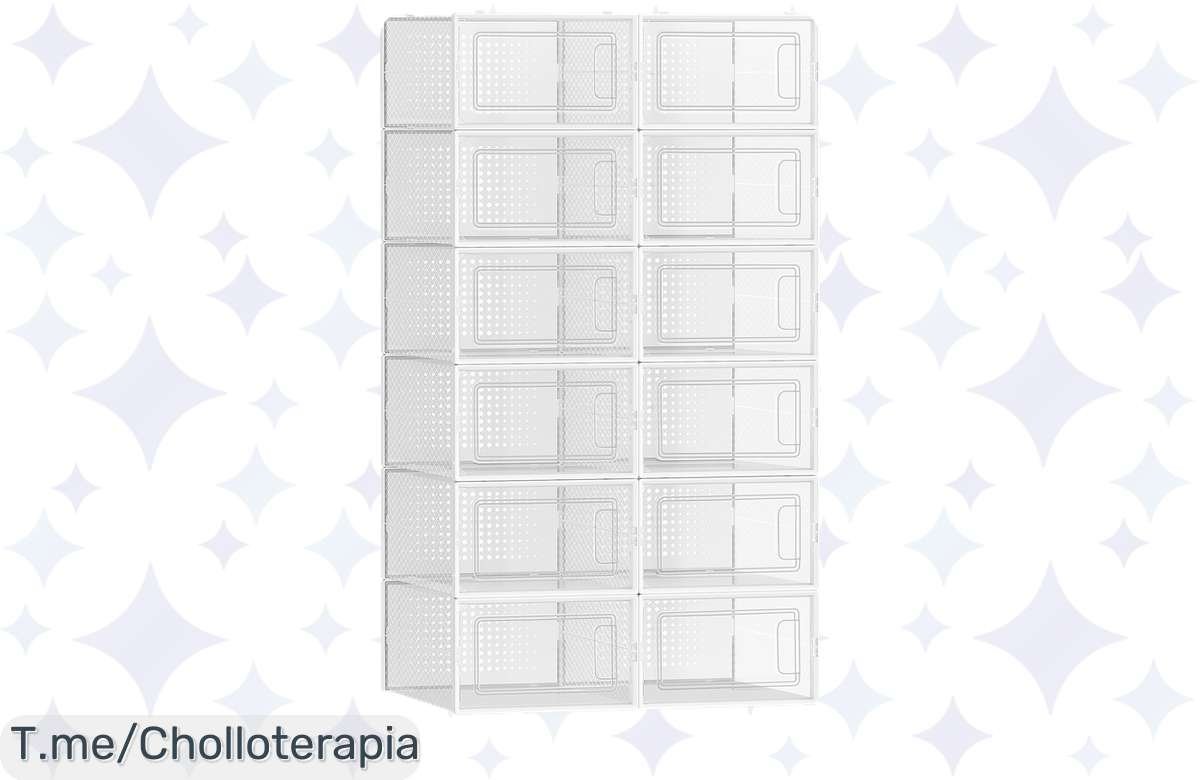 ¡Chollo Total! 12 Cajas de Zapatos Transparentes a Precio Ridículo ¡No te lo Pierdas!