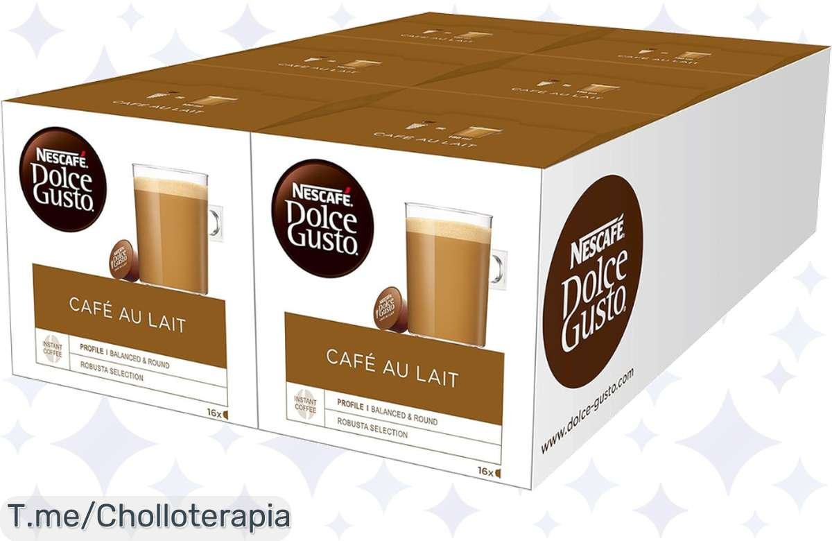 ¡Chollo del día! Pack 96 cápsulas Dolce Gusto Nescafé Café con Leche mega rebajado