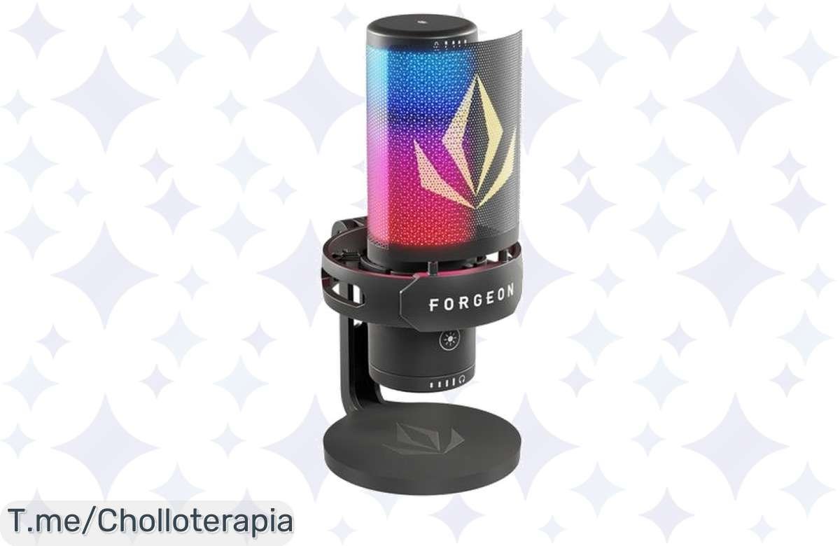 ¡Chollo exclusivo! Consigue tu Forgeon Spell RGB Micrófono USB con descuento en PcDays 2024. ¡No te lo pierdas!