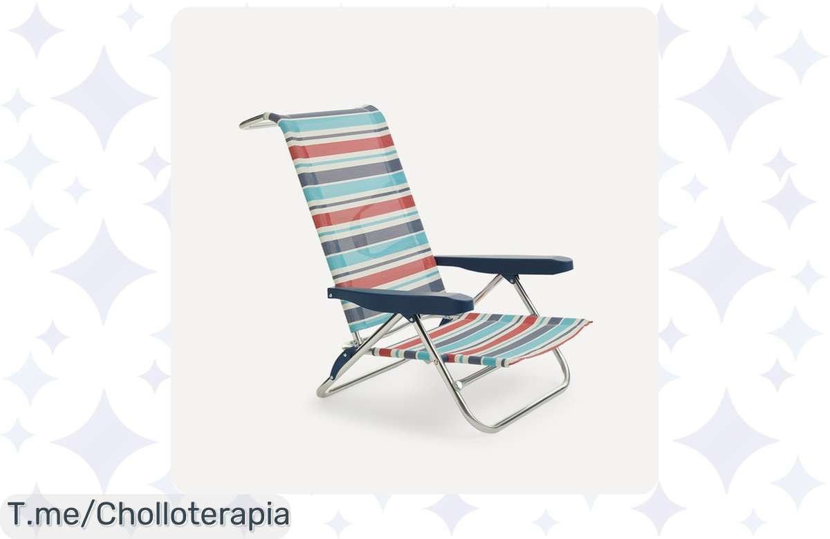 ¡Chollo irresistible en El Corte Inglés para tu verano perfecto! ¡Silla de playa reclinable Amalfi Basics a precio mínimo!