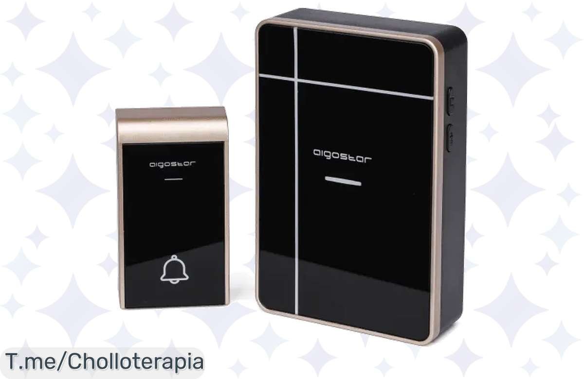 ¡Chollo total! Timbre inalámbrico impermeable con 36 melodías a precio de risa, ¡aprovecha ya!