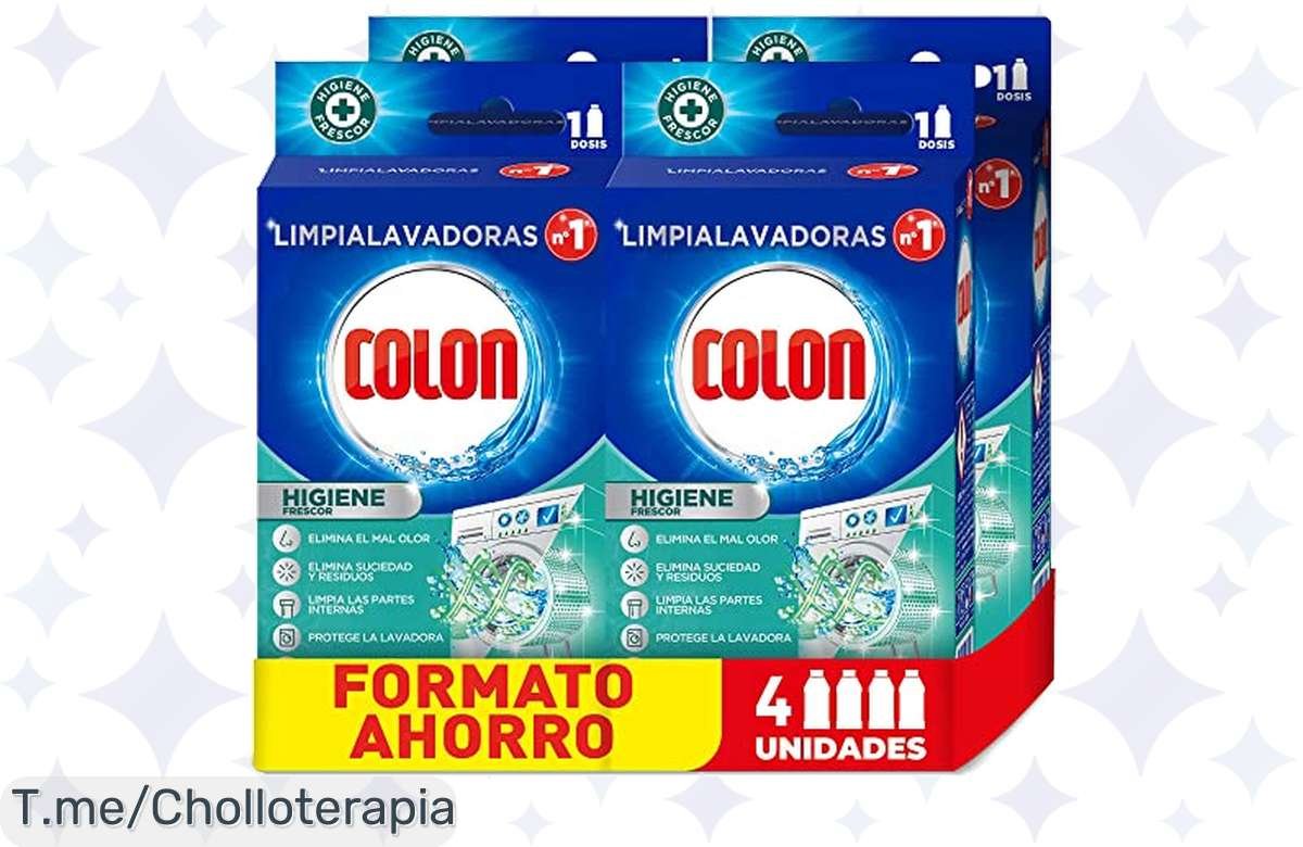 ¡Colon Limpialavadoras a precio de escándalo! Dile adiós al mal olor ahora mismo.