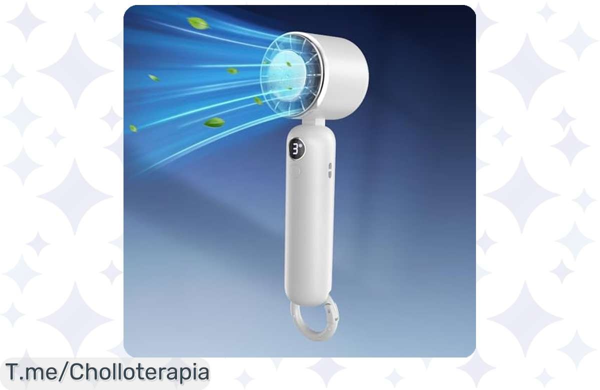 ¡Consigue YA el ventilador portátil premium con 50% de descuento!