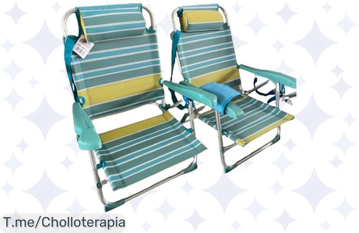 ¡Consigue tus sillas de playa convertibles en cama con descuento único! ¡No te quedes sin ellas!