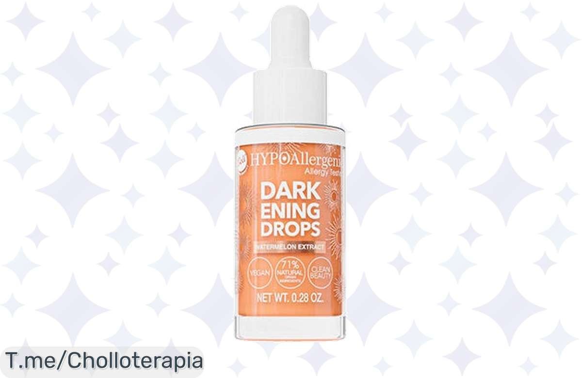 ¡Consigue un bronceado perfecto con las Gotas Bronceadoras de Bell Hypoallergenic!