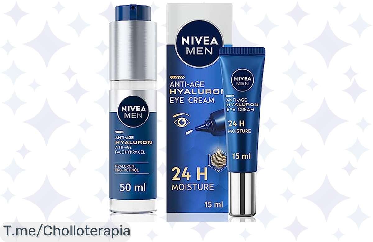 ¡Consigue una piel radiante con este combo antiedad de NIVEA MEN! ¡Aprovecha la oferta y rejuvenece tu rostro al mejor precio!