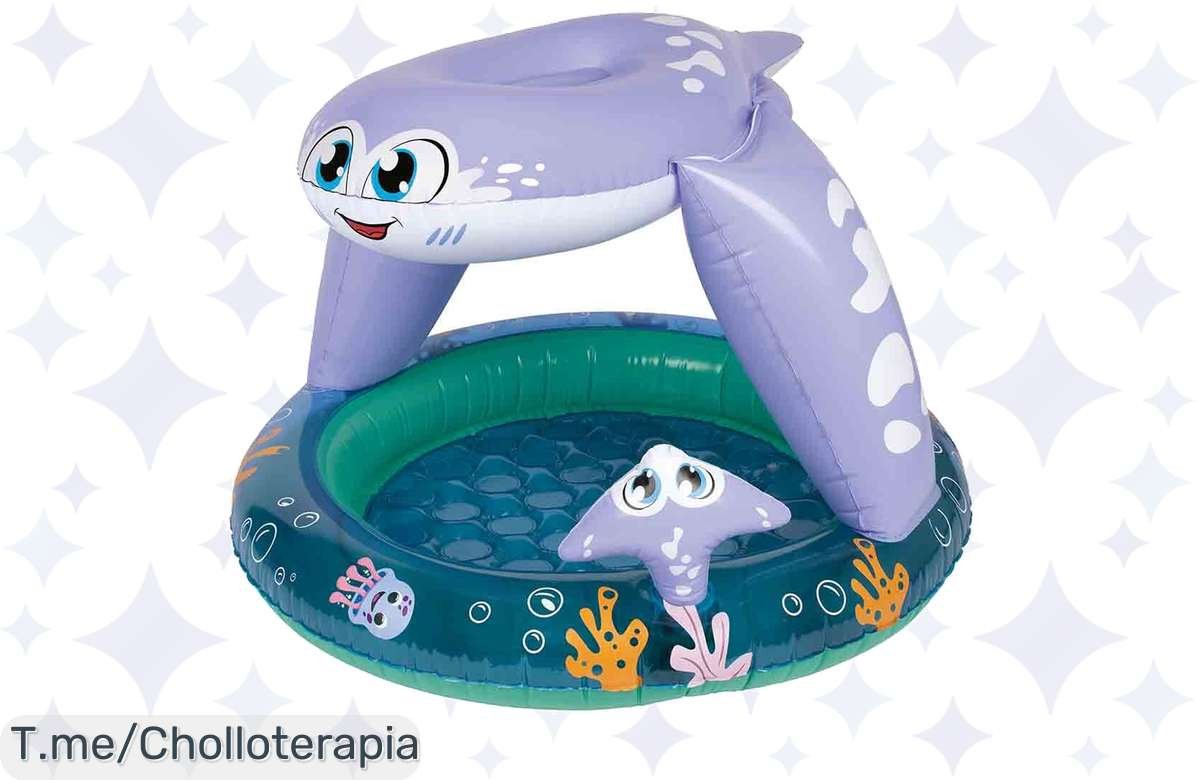 ¡Convierte tu jardín en un parque de diversiones con esta piscina hinchable animal!