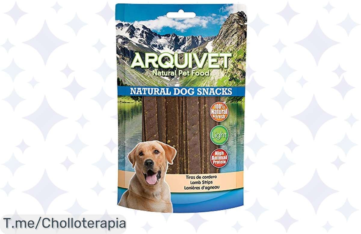 ¡Dale a tu perro un festín saludable con Arquivet Tiras de Cordero!