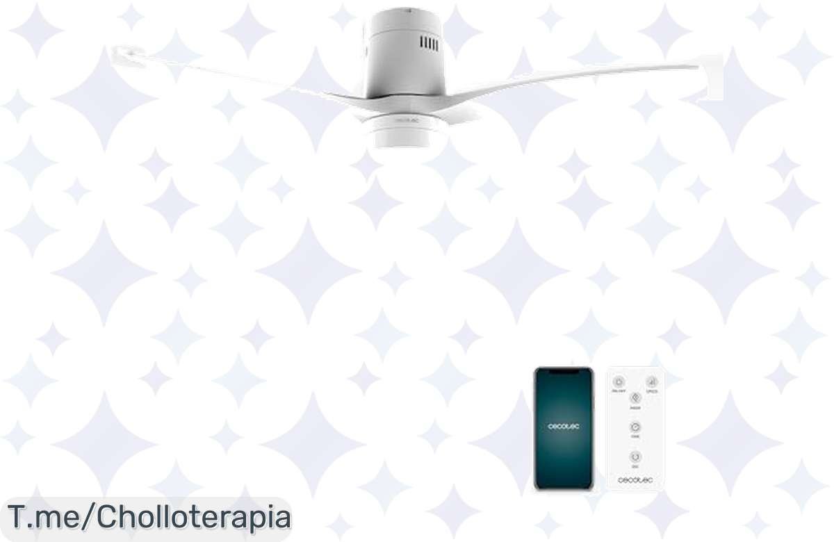 ¡Dale un toque de frescura a tu hogar con este ventilador de techo Cecotec!