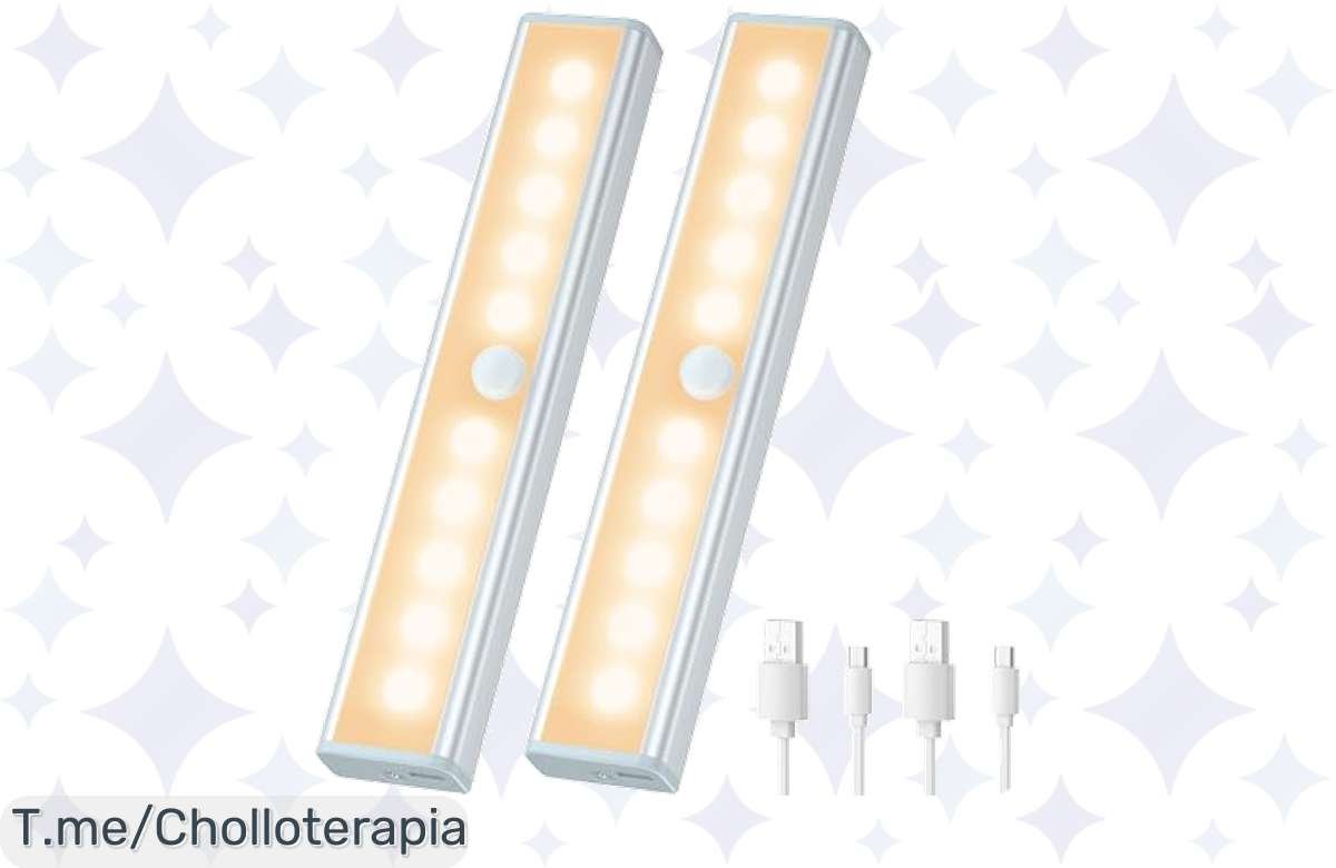 ¡Descubre el 10% de descuento en luces de armario con sensor y olvídate de la oscuridad!