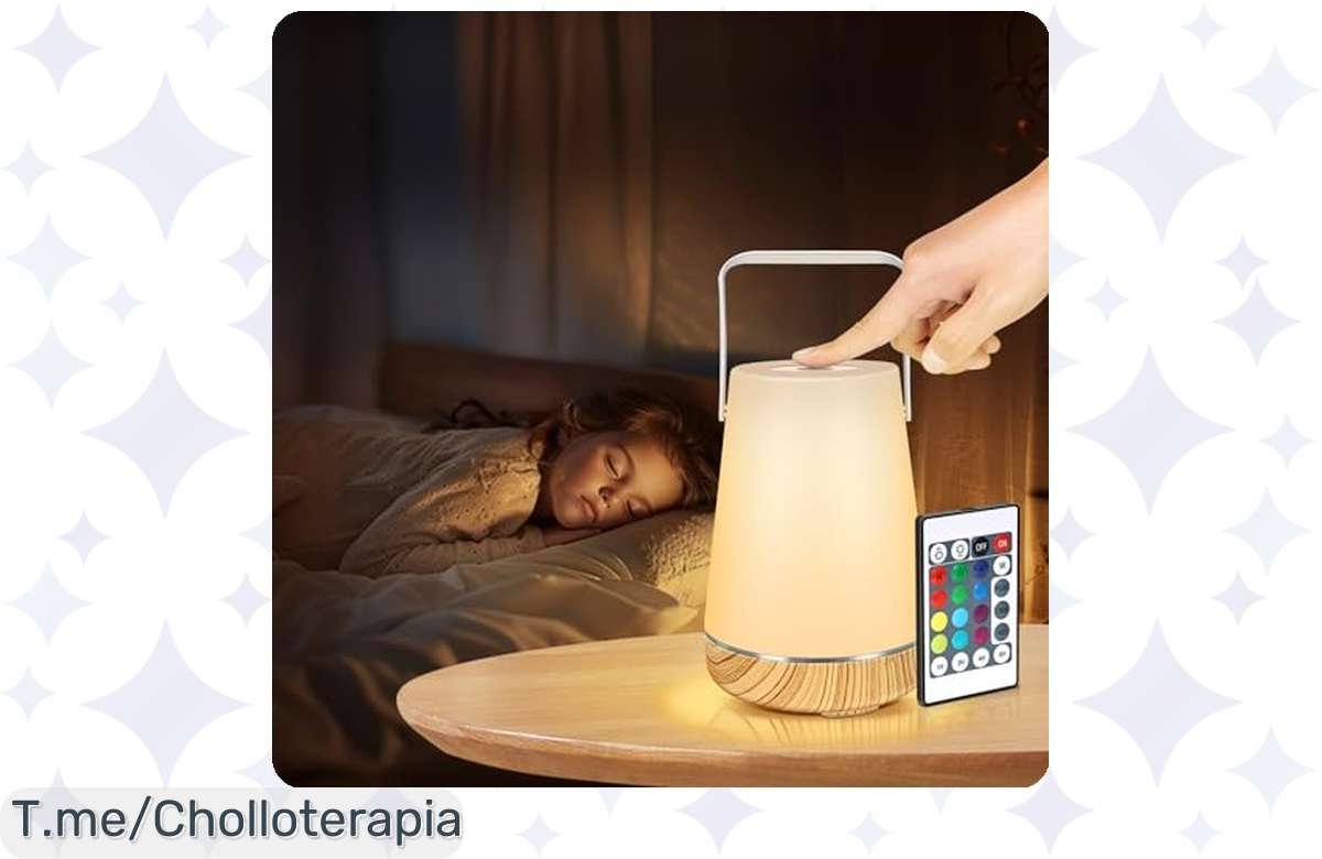 ¡Descubre la lámpara de mesa táctil que iluminará tu hogar en 13 colores!