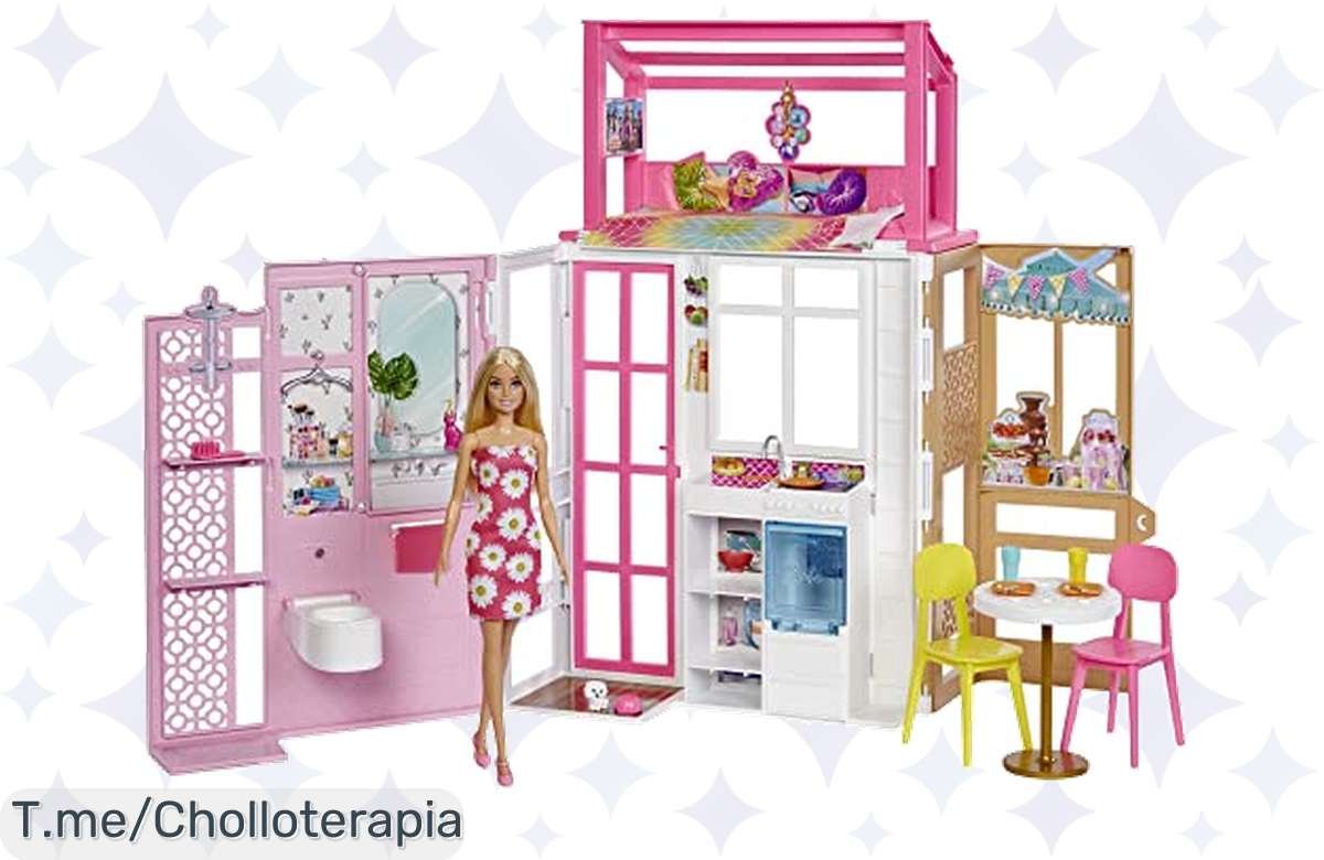 ¡Descuento Loco! Barbie Casa Completa con Figuras y Muebles, ¡No te lo Pierdas!