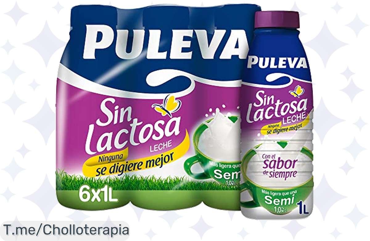 ¡Descuento loco! Puleva Sin Lactosa: Salud, Sabor y Ahorro en un Pack de 6 Litros