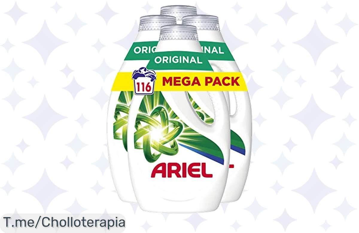 ¡Detergente Ariel Liquido 116 Lavados a precio de locura! ¡No te lo pierdas!
