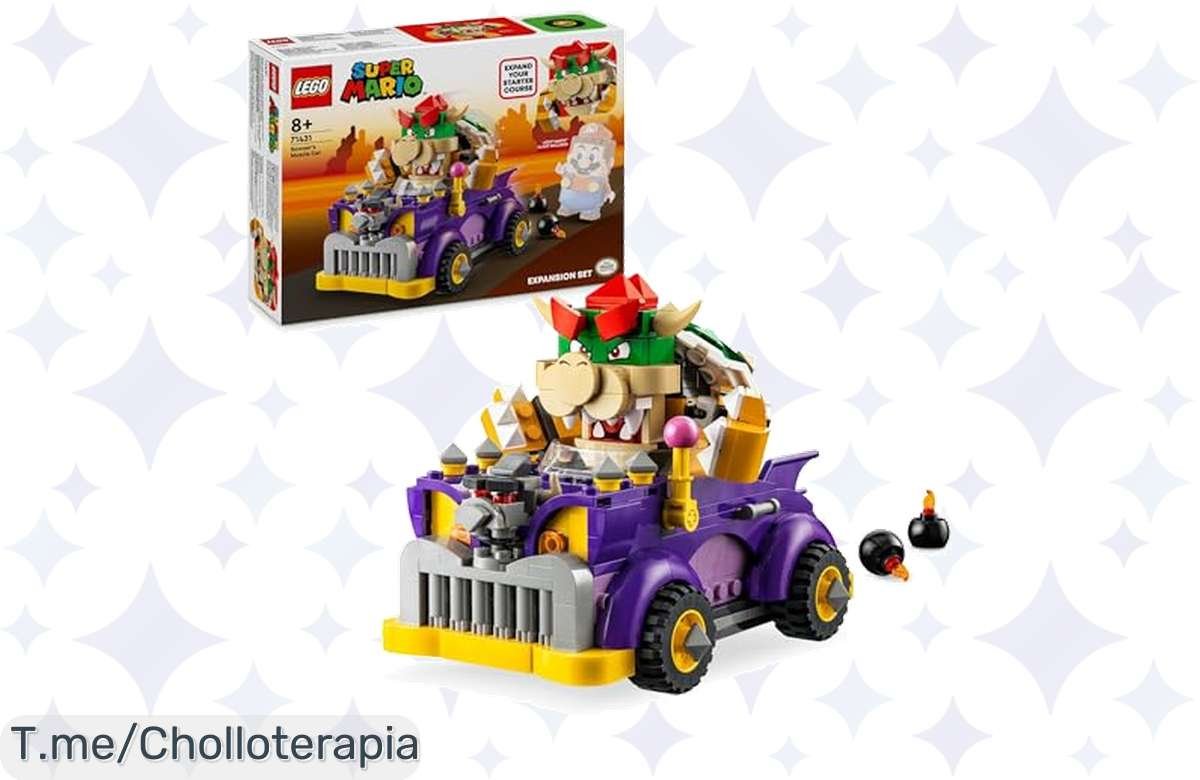 ¡Domina el mundo de Mario con el Coche Monstruo de Bowser en LEGO!